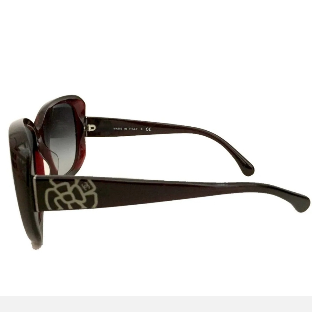 CHANEL CAMELLIA BORDEAUX BC14996047 SUNGLASSES/1A2570 - Picture 3 of 16